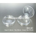 B014 Boite en poudre compacte transparente transparente et de haute qualité Boîte en poudre compacte vide Récipient en poudre compact en gros